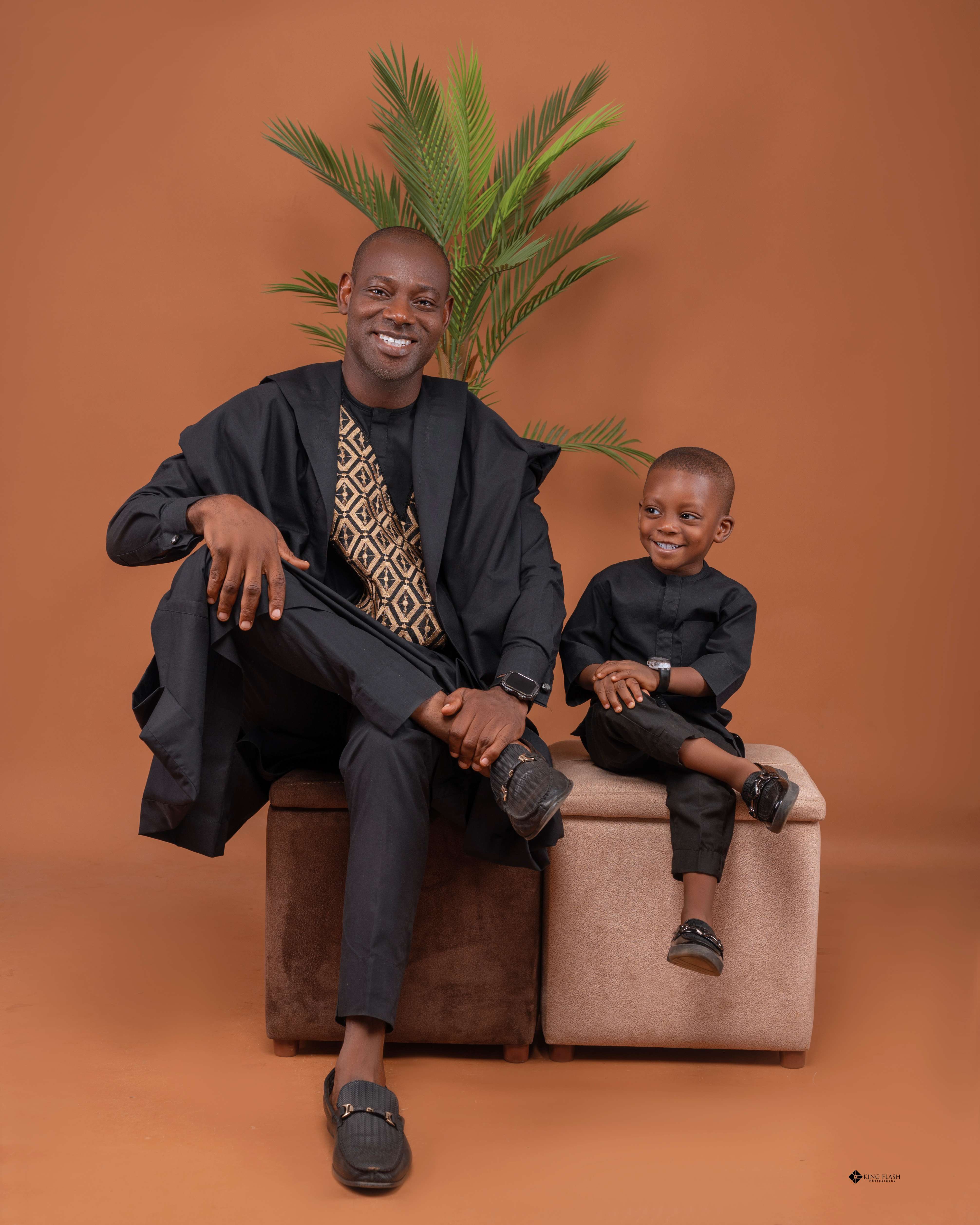 Dr. Kayode Femi with son Adeogo